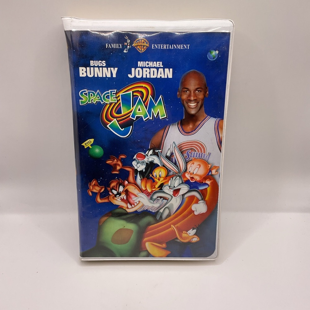 Space Jam 1997 VHS Tape Michael Jordan Movie Clamshell Edition Tested & Works‎